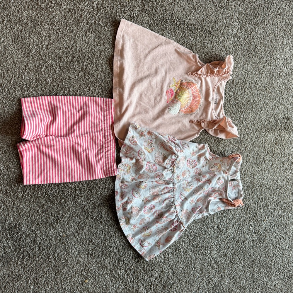 Pink and White Baby Outfit Set